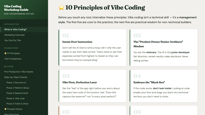 Vibe Coding Guide